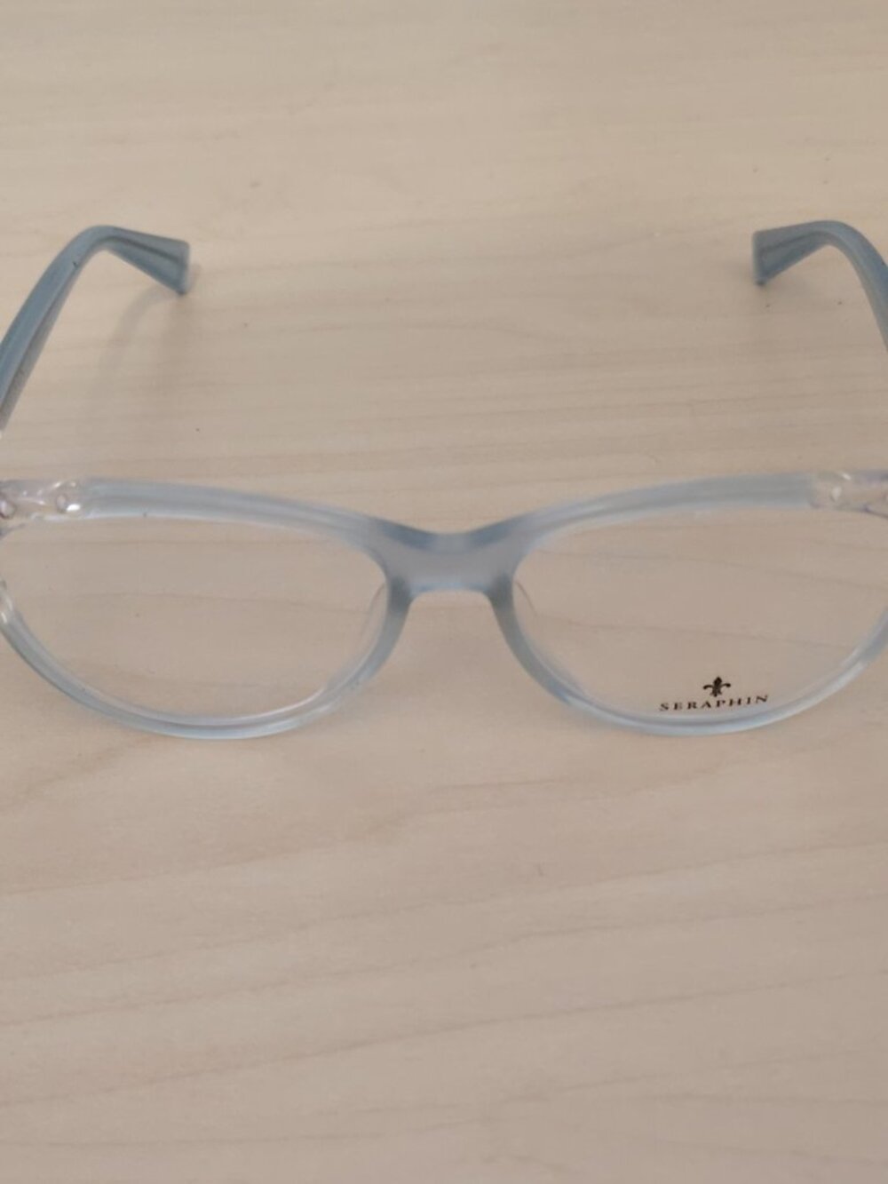 SERAPHIN Melrose 8237 Blue Eyeglasses Frame Japan 54-16-140 Women